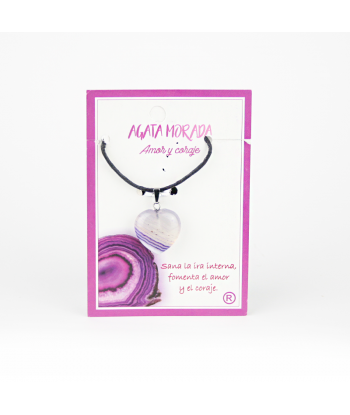 Colgante agata morada