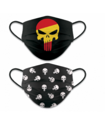 Mascarilla reversible calavera