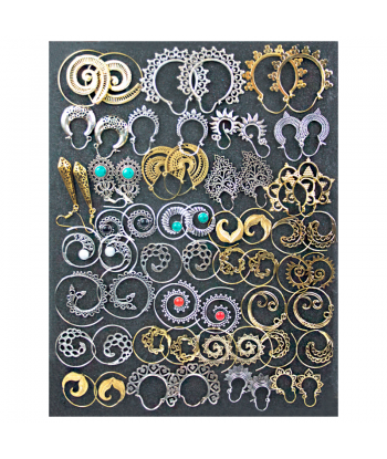 Pendientes labrados (par)
