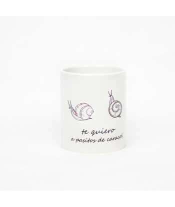Taza con texto Te quiero