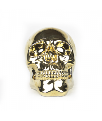 Calavera grande dorada