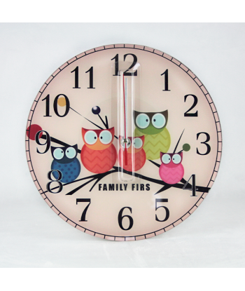 Reloj pared búhos