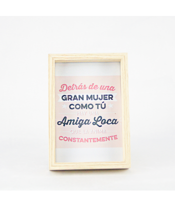 Marco dedicatoria Amiga loca