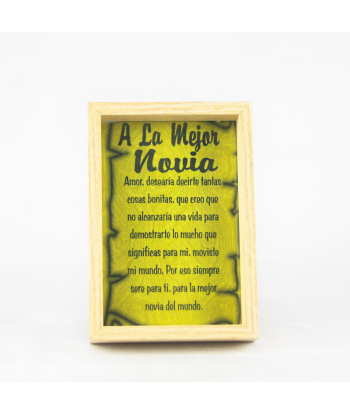 Marco dedicatoria Novia