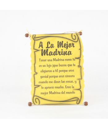 Diploma dedicatoria Madrina