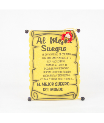 Diploma dedicatoria Suegro