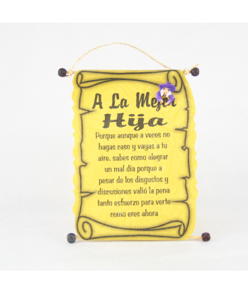 Diploma dedicatoria HIja