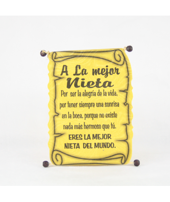 Diploma dedicatoria Nieta