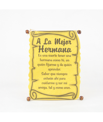 Diploma dedicatoria Hermana
