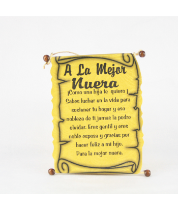 Diploma dedicatoria Nuera