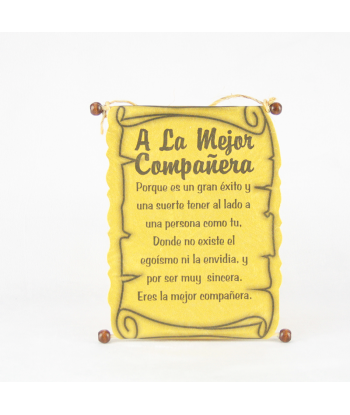 Diploma dedicatoria Compañera