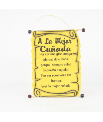 Diploma dedicatoria Cuñada