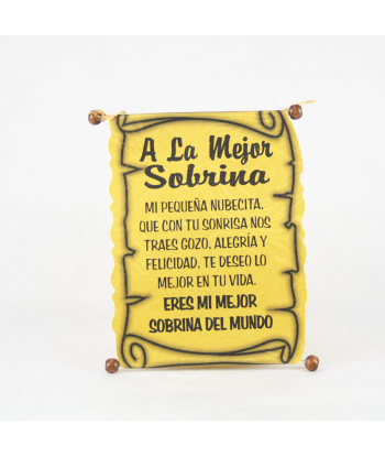 Diploma dedicatoria Sobrina