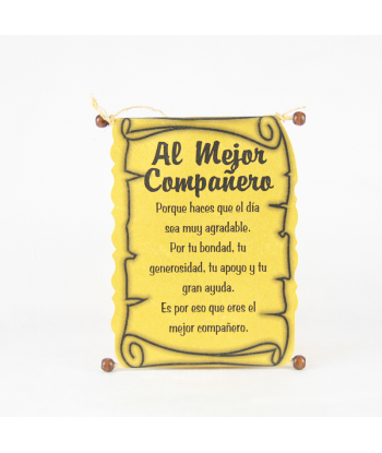 Diploma dedicatoria Compañero