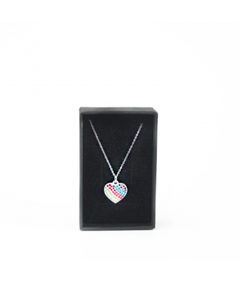 Colgante cadena corazón.