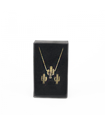 Colgante y pendientes cactus