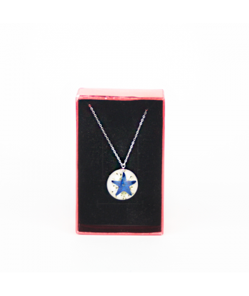 Colgante cadena estrella mar