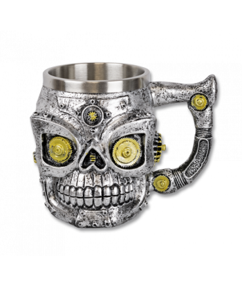 Taza calavera mecanizada
