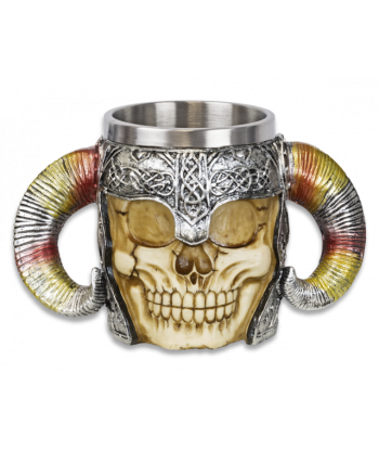 Taza calavera cuernos